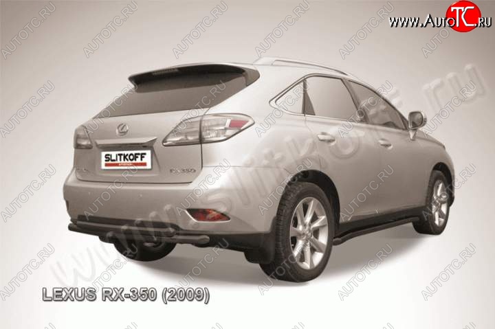 15 999 р. Защита задняя Slitkoff Lexus RX350 AL10 дорестайлинг (2008-2012) (Цвет: серебристый)  с доставкой в г. Нижний Новгород