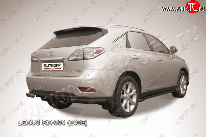 9 349 р. Уголки d76  Lexus RX350  AL10 (2008-2012) дорестайлинг (Цвет: серебристый)  с доставкой в г. Нижний Новгород