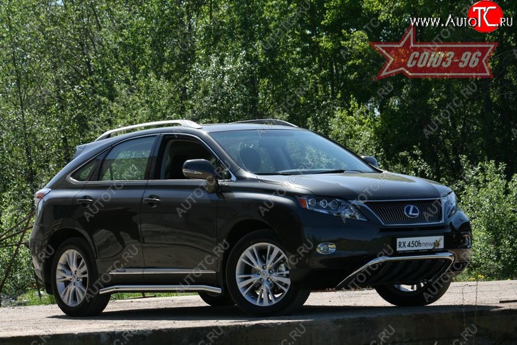 30 104 р. Защита переднего бампера нижняя Souz-96 (d60). Lexus RX450H AL10 дорестайлинг (2009-2012)  с доставкой в г. Нижний Новгород