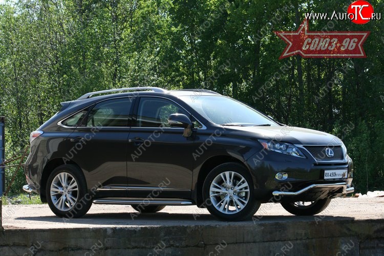 16 199 р. Защита переднего бампера одинарная Souz-96 (d60) Lexus RX450H AL10 дорестайлинг (2009-2012)  с доставкой в г. Нижний Новгород