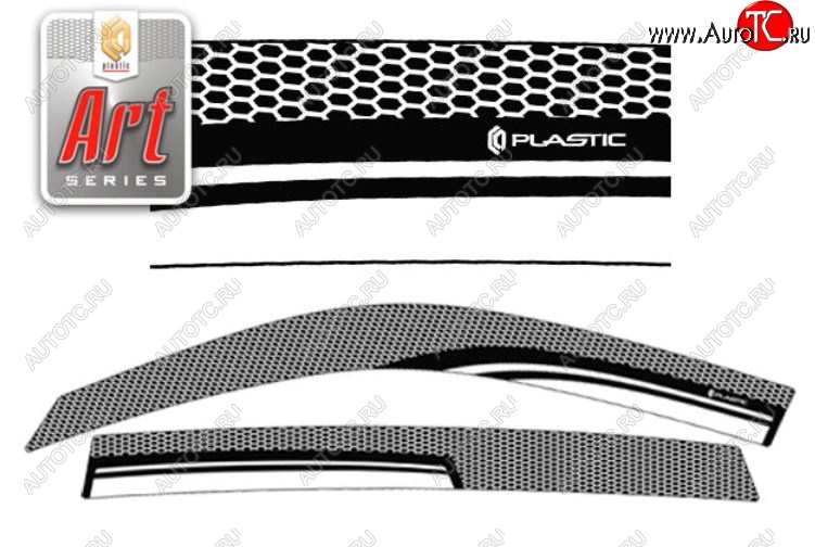 2 199 р. Дефлектора окон CA-Plastic  Lifan X60 (2011-2024) дорестайлинг, 1-ый рестайлинг, 2-ой рестайлинг (Серия Art черная, Без хром.молдинга)  с доставкой в г. Нижний Новгород