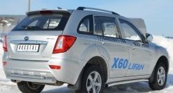 13 849 р. Защита порогов из круглой трубы диаметром 63 мм Russtal Lifan X60 дорестайлинг (2011-2015) (Защита порогов с со скосами на торцах (вариант 1))  с доставкой в г. Нижний Новгород. Увеличить фотографию 5