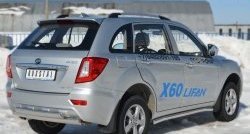 13 849 р. Защита порогов из круглой трубы диаметром 63 мм Russtal Lifan X60 дорестайлинг (2011-2015) (Защита порогов с со скосами на торцах (вариант 1))  с доставкой в г. Нижний Новгород. Увеличить фотографию 9