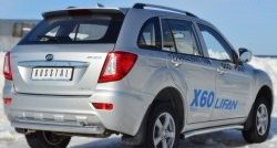 16 299 р. Защита заднего бампера (Ø76 и 42 мм, нержавейка) SLITKOFF  Lifan X60 (2011-2015) дорестайлинг  с доставкой в г. Нижний Новгород. Увеличить фотографию 4