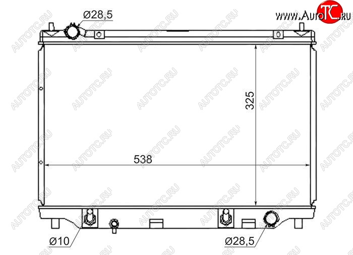 6 099 р. Радиатор двигателя (пластинчатый, МКПП/АКПП) SAT  Mazda 2/Demio  DY - Verisa  DC  с доставкой в г. Нижний Новгород