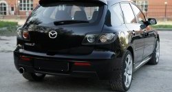 629 р. Реснички на фонари RA  Mazda 3/Axela  BK (2003-2009) дорестайлинг, хэтчбэк, рестайлинг, хэтчбэк (Неокрашенные)  с доставкой в г. Нижний Новгород. Увеличить фотографию 2