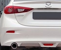 7 199 р. Диффузор заднего бампера Sport v1  Mazda 3/Axela  BM (2013-2016) дорестайлинг, хэтчбэк (Неокрашенная)  с доставкой в г. Нижний Новгород. Увеличить фотографию 2