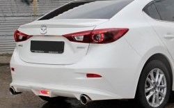 7 199 р. Диффузор заднего бампера Sport v1  Mazda 3/Axela  BM (2013-2016) дорестайлинг, хэтчбэк (Неокрашенная)  с доставкой в г. Нижний Новгород. Увеличить фотографию 1