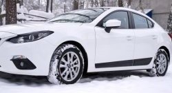 3 199 р. Молдинги RA  Mazda 3/Axela  BM (2013-2016) дорестайлинг седан (Поверхность глянец под окраску, Неокрашенные)  с доставкой в г. Нижний Новгород. Увеличить фотографию 4