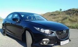 839 р. Реснички на фары M-Techno v2 Mazda 3/Axela BM дорестайлинг седан (2013-2016) (Неокрашенные)  с доставкой в г. Нижний Новгород. Увеличить фотографию 4