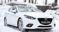 1 129 р. Реснички на фары RA Mazda 3/Axela BM дорестайлинг седан (2013-2016) (Неокрашенные)  с доставкой в г. Нижний Новгород. Увеличить фотографию 6