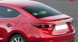 1 699 р. Лип спойлер M-VRS Mazda 3/Axela BM дорестайлинг седан (2013-2016) (Неокрашенный)  с доставкой в г. Нижний Новгород. Увеличить фотографию 1