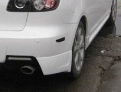 3 199 р. Клыки на задний бампер Style Mazda 3/Axela BK дорестайлинг, хэтчбэк (2003-2006) (Неокрашенная)  с доставкой в г. Нижний Новгород. Увеличить фотографию 3