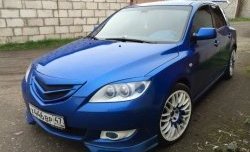 689 р. Реснички на фары Лодочки Mazda 3/Axela BK дорестайлинг, хэтчбэк (2003-2006) (Неокрашенные)  с доставкой в г. Нижний Новгород. Увеличить фотографию 4