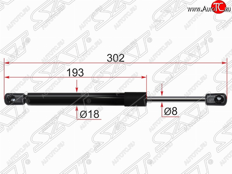 499 р. Газовый упор крышки багажника SAT  Mazda 3/Axela  BL (2009-2013) дорестайлинг седан, рестайлинг седан  с доставкой в г. Нижний Новгород