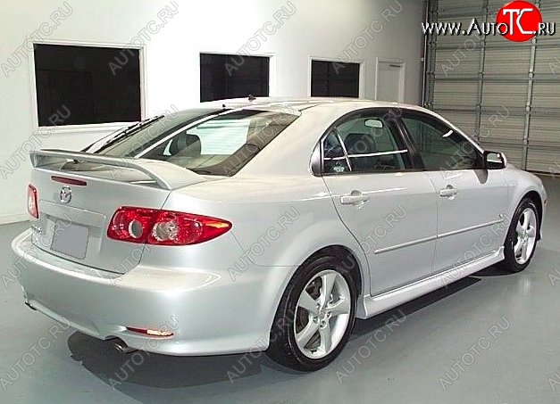 6 599 р. Пороги накладки CT Mazda 6 GG седан дорестайлинг (2002-2005) (Неокрашенные)  с доставкой в г. Нижний Новгород