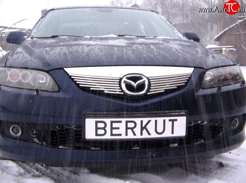 4 999 р. Декоративная вставка решетки радиатора Berkut Mazda 6 GG седан дорестайлинг (2002-2005)  с доставкой в г. Нижний Новгород