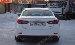 4 999 р. Козырёк на заднее стекло Boomer Design  Mazda 6  GJ (2012-2018) дорестайлинг седан, 1-ый рестайлинг седан (Неокрашенный)  с доставкой в г. Нижний Новгород. Увеличить фотографию 4