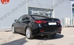 5 199 р. Лип спойлер Boomer Design Mazda 6 GJ дорестайлинг седан (2012-2015) (Неокрашенный)  с доставкой в г. Нижний Новгород. Увеличить фотографию 3