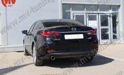 5 199 р. Лип спойлер Boomer Design Mazda 6 GJ дорестайлинг седан (2012-2015) (Неокрашенный)  с доставкой в г. Нижний Новгород. Увеличить фотографию 5