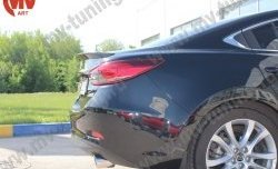 5 199 р. Лип спойлер Boomer Design Mazda 6 GJ дорестайлинг седан (2012-2015) (Неокрашенный)  с доставкой в г. Нижний Новгород. Увеличить фотографию 6