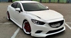 47 899 р. Капот пластиковый (с прорезаными жабрами) SkyActivSport MV-Tuning Mazda 6 GJ дорестайлинг седан (2012-2015) (Неокрашенный)  с доставкой в г. Нижний Новгород. Увеличить фотографию 5