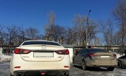 12 699 р. Диффузор заднего бампера Sport v1  Mazda 6  GJ (2015-2018) 1-ый рестайлинг седан (Неокрашенная)  с доставкой в г. Нижний Новгород. Увеличить фотографию 2