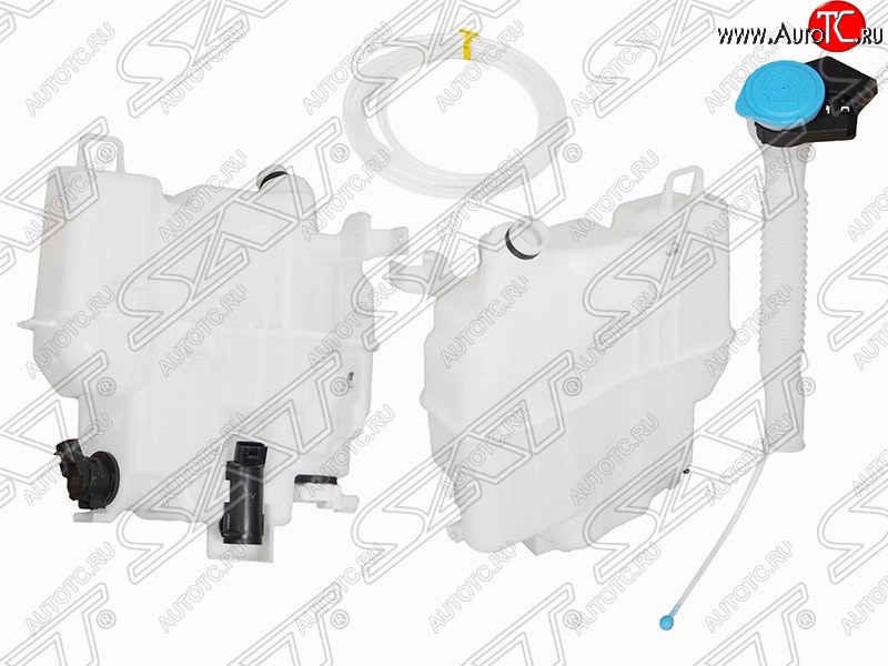 4 399 р. Бачок омывателей SAT (с горловиной, 2-мя моторами и датчиком уровня, большой) Mazda 6 GJ дорестайлинг седан (2012-2015)  с доставкой в г. Нижний Новгород