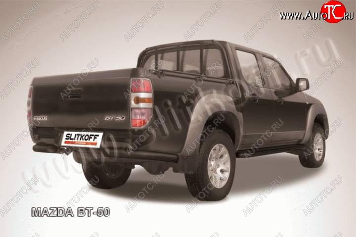 7 799 р. Уголки d76  Mazda BT-50 (2011-2015) (Цвет: серебристый)  с доставкой в г. Нижний Новгород