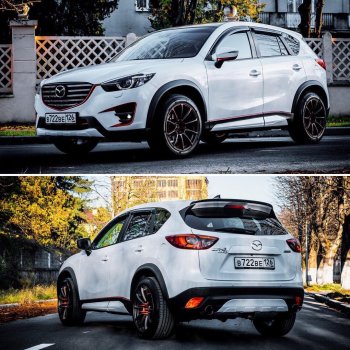 9 199 р. Расширители колесных арок MV-Tuning Mazda CX-5 KE дорестайлинг (2011-2014) (Неокрашенный)  с доставкой в г. Нижний Новгород. Увеличить фотографию 2