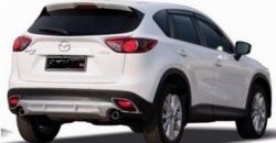 4 149 р. Накладка на задний бампер СТ v2 v2 Mazda CX-5 KE рестайлинг (2015-2017) (Неокрашенная)  с доставкой в г. Нижний Новгород. Увеличить фотографию 2