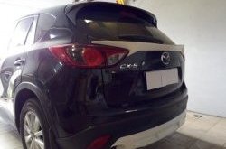 4 149 р. Накладка на задний бампер СТ v2 v2 Mazda CX-5 KE рестайлинг (2015-2017) (Неокрашенная)  с доставкой в г. Нижний Новгород. Увеличить фотографию 5