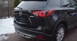 4 149 р. Накладка на задний бампер СТ v2 v2 Mazda CX-5 KE рестайлинг (2015-2017) (Неокрашенная)  с доставкой в г. Нижний Новгород. Увеличить фотографию 8