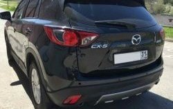 2 749 р. Накладка на задний бампер СТ v2 v2 Mazda CX-5 KE рестайлинг (2015-2017) (Неокрашенная)  с доставкой в г. Нижний Новгород. Увеличить фотографию 2