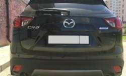 2 749 р. Накладка на задний бампер СТ v2 v2 Mazda CX-5 KE рестайлинг (2015-2017) (Неокрашенная)  с доставкой в г. Нижний Новгород. Увеличить фотографию 3