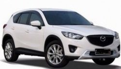 4 199 р. Накладка на передний бампер СТ v2 v2 v2 Mazda CX-5 KE дорестайлинг (2011-2014) (Неокрашенная)  с доставкой в г. Нижний Новгород. Увеличить фотографию 3