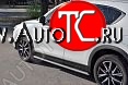 31 649 р. Пороги труба 120х60 овал с проступью . Russtal Mazda CX-5 KF (2016-2024)  с доставкой в г. Нижний Новгород