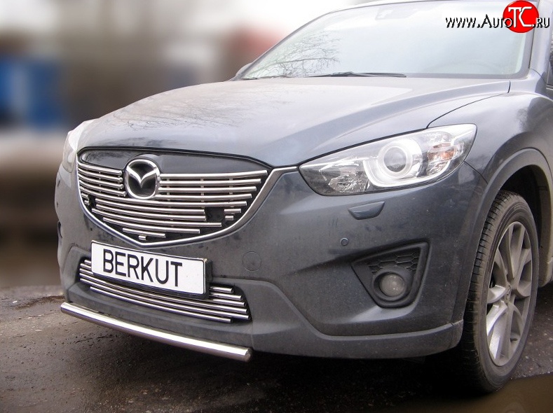 9 399 р. Декоративная вставка решетки радиатора Berkut Mazda CX-5 KE рестайлинг (2015-2017)  с доставкой в г. Нижний Новгород