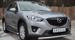 13 549 р. Одинарная защита переднего бампера диаметром 63 мм SLITKOFF Mazda CX-5 KE дорестайлинг (2011-2014)  с доставкой в г. Нижний Новгород. Увеличить фотографию 4