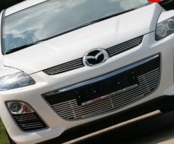 5 849 р. Декоративная вставка воздухозаборника Novline (d10 мм) Mazda CX-7 ER рестайлинг (2010-2012)  с доставкой в г. Нижний Новгород. Увеличить фотографию 2