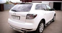 16 199 р. Защита заднего бампера (Ø76 и 42 мм, нержавейка) SLITKOFF  Mazda CX-7  ER (2010-2012) рестайлинг  с доставкой в г. Нижний Новгород. Увеличить фотографию 4