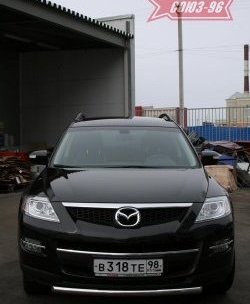 2 384 р. Защита переднего бампера одинарная Souz-96 (d60) Mazda CX-9 TB дорестайлинг (2007-2009)  с доставкой в г. Нижний Новгород. Увеличить фотографию 2