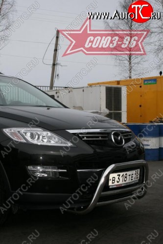 13 409 р. Защита переднего бампера (дорестайлинг) Souz-96 (d60) Mazda CX-9 TB дорестайлинг (2007-2009)  с доставкой в г. Нижний Новгород