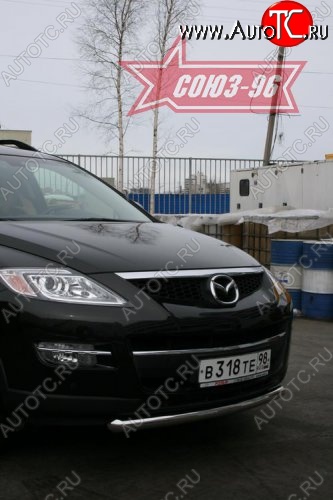 2 384 р. Защита переднего бампера одинарная Souz-96 (d60) Mazda CX-9 TB дорестайлинг (2007-2009)  с доставкой в г. Нижний Новгород