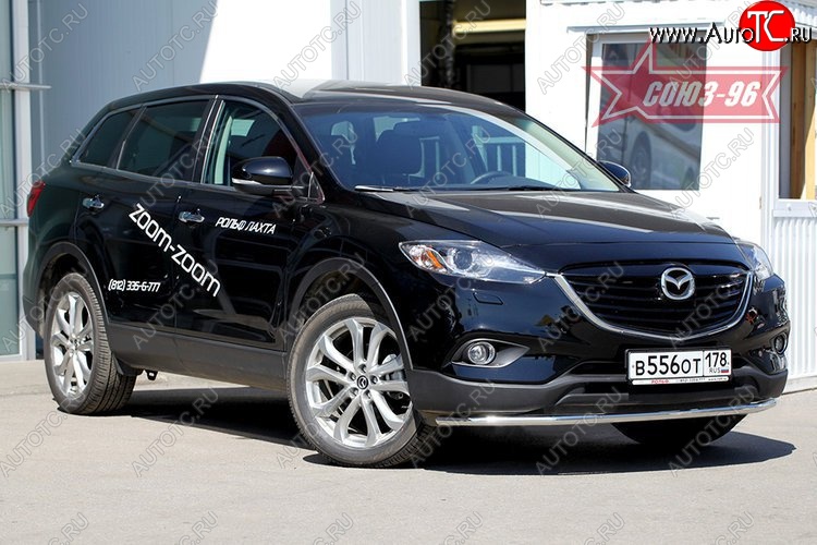 16 199 р. Защита переднего бампера (d42) Souz-96 Mazda CX-9 TB дорестайлинг (2007-2009)  с доставкой в г. Нижний Новгород