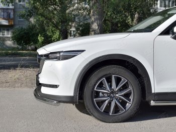 16 899 р. Одинарная защита переднего бампера SLITKOFF диаметром 63 мм Mazda CX-5 KF (2016-2025)  с доставкой в г. Нижний Новгород. Увеличить фотографию 2