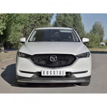 16 899 р. Одинарная защита переднего бампера SLITKOFF диаметром 63 мм Mazda CX-5 KF (2016-2025)  с доставкой в г. Нижний Новгород. Увеличить фотографию 3