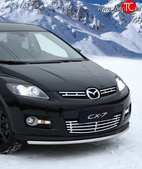 872 р. Декоративная вставка воздухозаборника Novline Mazda CX-7 ER дорестайлинг (2006-2010)  с доставкой в г. Нижний Новгород