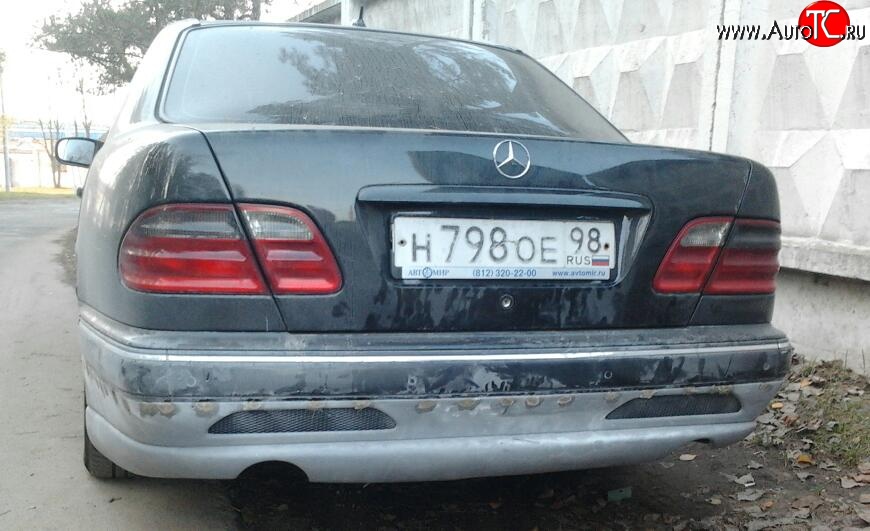 5 199 р. Накладка на задний бампер Sport Mercedes-Benz E-Class W210 дорестайлинг седан (1996-1999)  с доставкой в г. Нижний Новгород