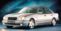 4 499 р. Комплект порогов AMG E45 Mercedes-Benz E-Class W210 дорестайлинг седан (1996-1999) (Неокрашенные)  с доставкой в г. Нижний Новгород. Увеличить фотографию 2